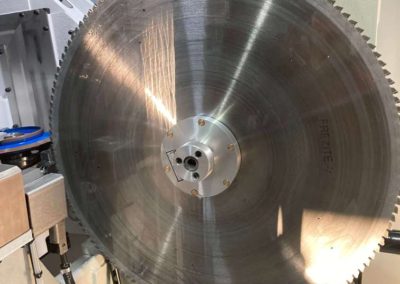 Newly sharpened cutting saw, sharpened using the CHX840, for Burns for Blinds, Adelaide